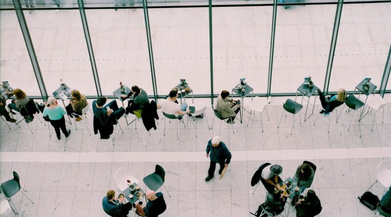 meetings, coffee shop, people